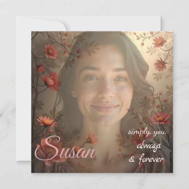 Aangepast Portret voor Haar – Gepersonaliseerd Fot (Voorkant)