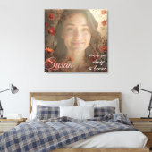 Aangepast Portret voor Haar – Gepersonaliseerd Fot Canvas Afdruk (Insitu (Slaapkamer))