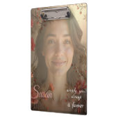 Aangepast Portret voor Haar – Gepersonaliseerd Fot Klembord (Links)