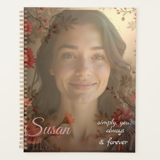 Aangepast Portret voor Haar – Gepersonaliseerd Fot Planner (Voorkant)