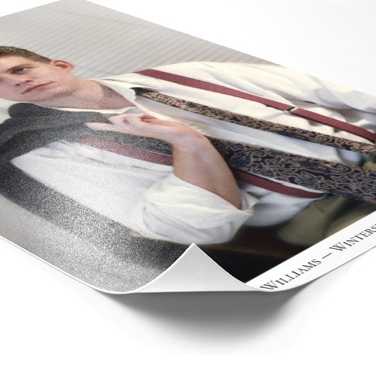 Aangepast portretonderschrift 1 Fotouitbreiding Foto Afdruk (Hoek)