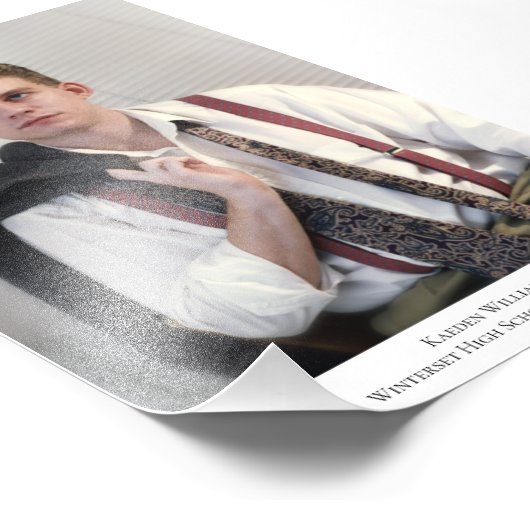 Aangepast portretonderschrift 2 Fotouitbreiding Foto Afdruk (Hoek)