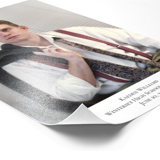 Aangepast portretonderschrift 3 Fotouitbreiding Foto Afdruk (Hoek)