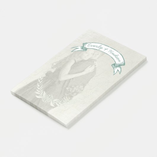 Aangepast Post-it® notes voor je fotoMongram (Schuin)