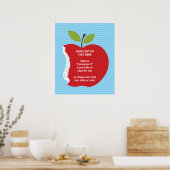 Aangepast Poster Apple Spine Chiropractic 20x24 (Keuken)