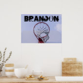 Aangepast Poster Basketball Player-sport voor teks (Keuken)
