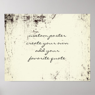 aangepast poster creëer uw eigen quotumwandkunst