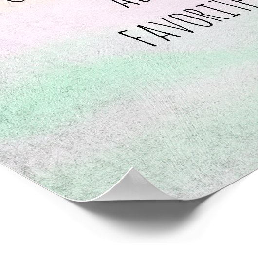 aangepast poster creëer uw eigen quotumwandkunst (Hoek)