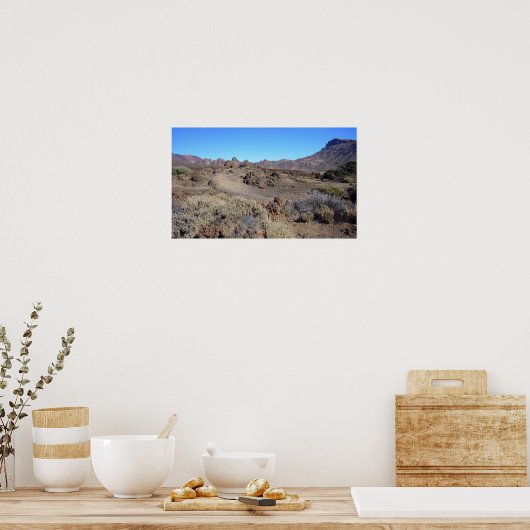Aangepast poster El Teide (Keuken)
