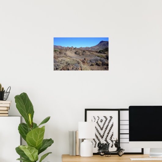 Aangepast poster El Teide (Thuiskantoor)