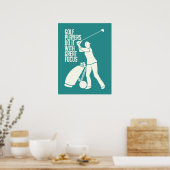 aangepast poster GOLF PLAYER (Keuken)