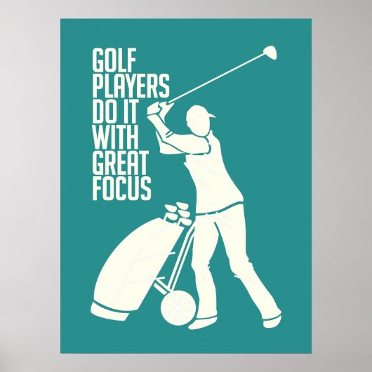 aangepast poster GOLF PLAYER (Voorkant)