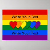 Aangepast Poster LGBT-vlag (Voorkant)