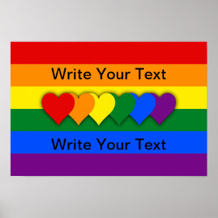 Aangepast Poster LGBT-vlag