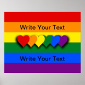 Aangepast Poster LGBT-vlag (Voorkant)
