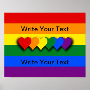 Aangepast Poster LGBT-vlag