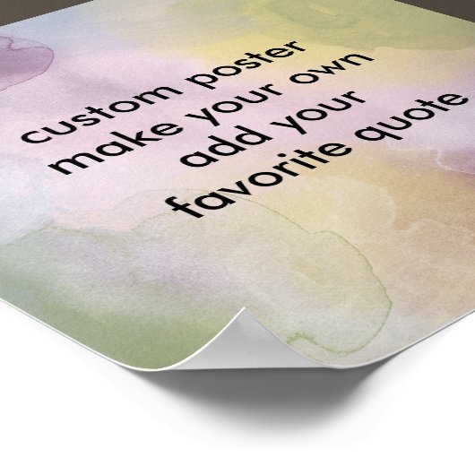 aangepast poster maakt uw eigen offerte toevoegen (Hoek)