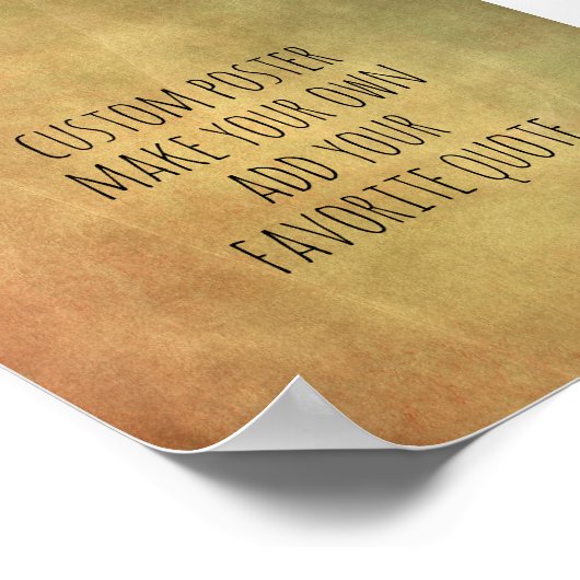 aangepast poster maakt uw eigen offerte toevoegen (Hoek)