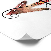 Aangepast poster met de florale pijl (Hoek)