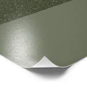 Aangepast Poster – Moss Green Textured Split (Hoek)