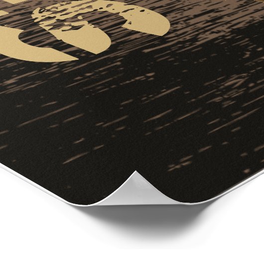 Aangepast poster op basis van leeuwenhoofd (Hoek)