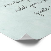 aangepast poster personaliseren met uw eigen offer (Hoek)