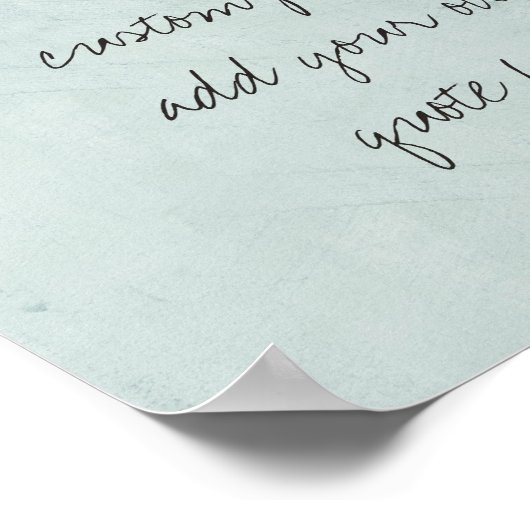 aangepast poster personaliseren met uw eigen offer (Hoek)