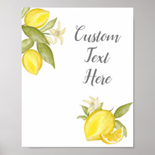 Aangepast Poster tekst voor Lemon Thleed Decor