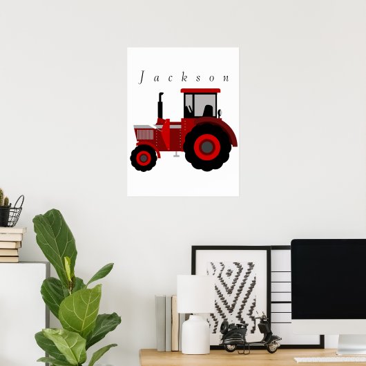 Aangepast Poster tractor (Thuiskantoor)