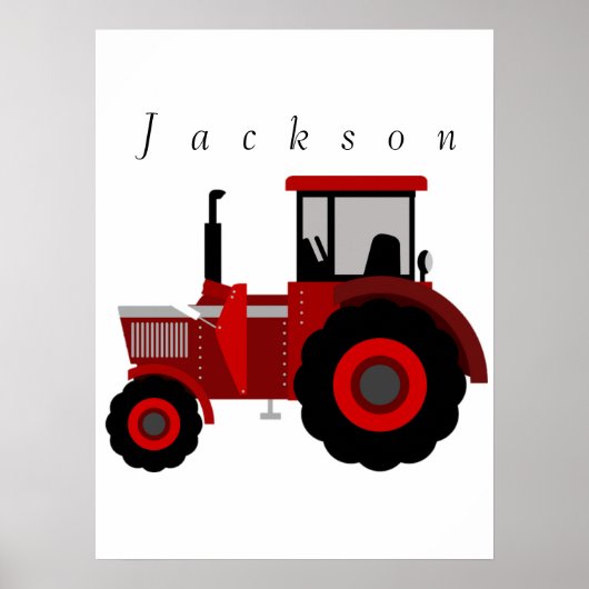 Aangepast Poster tractor (Voorkant)