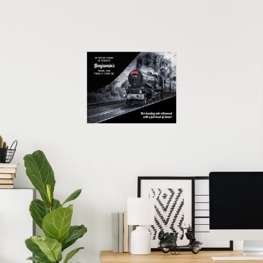 Aangepast Poster treinen nr. 60 (Thuiskantoor)