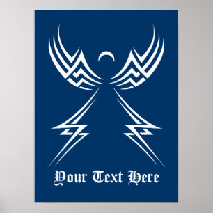 Aangepast poster Tribal Angel