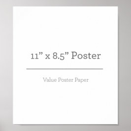 Aangepast Poster van 11 x 85