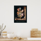 Aangepast poster van de bloemen van Van den Berghe (Keuken)