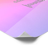 aangepast poster voeg uw prijsopgave roze en grijs (Hoek)