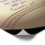 aangepast poster voegt uw eigen honkbalontwerp voo (Hoek)