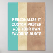 aangepast poster voegt uw eigen offerte toe op str (Voorkant)