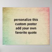 aangepast poster voegt uw eigen quotatypografie to (Voorkant)