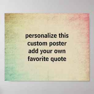 aangepast poster voegt uw eigen quotatypografie to