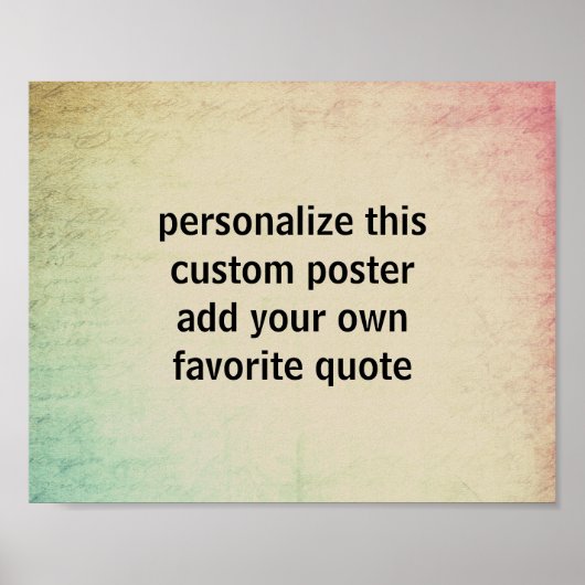 aangepast poster voegt uw eigen quotatypografie to (Voorkant)