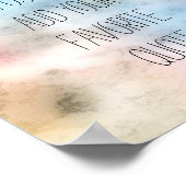 aangepast poster voegt uw eigen quotumblauwe water (Hoek)