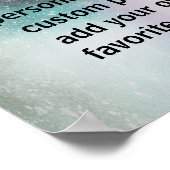 aangepast poster voegt uw eigen waterverf toe (Hoek)