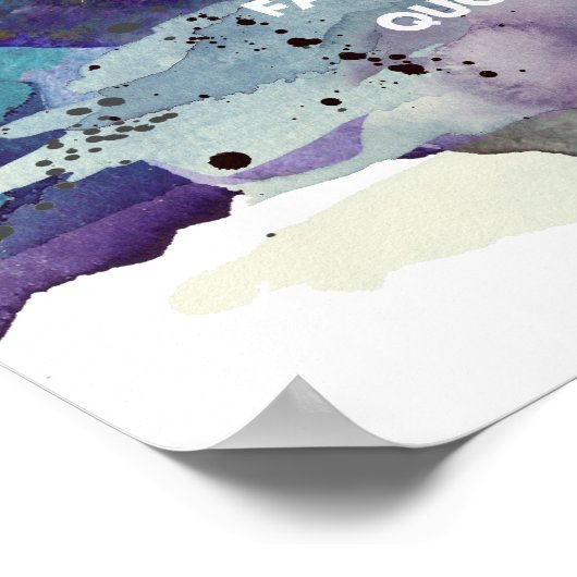 aangepast poster voegt uw eigen waterverf toe (Hoek)