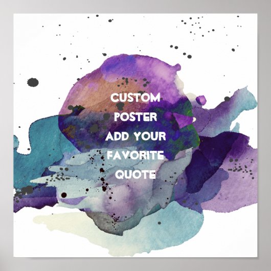 aangepast poster voegt uw eigen waterverf toe (Voorkant)