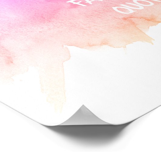 aangepast poster voegt uw eigen waterverf toe (Hoek)