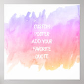 aangepast poster voegt uw eigen waterverf toe (Voorkant)