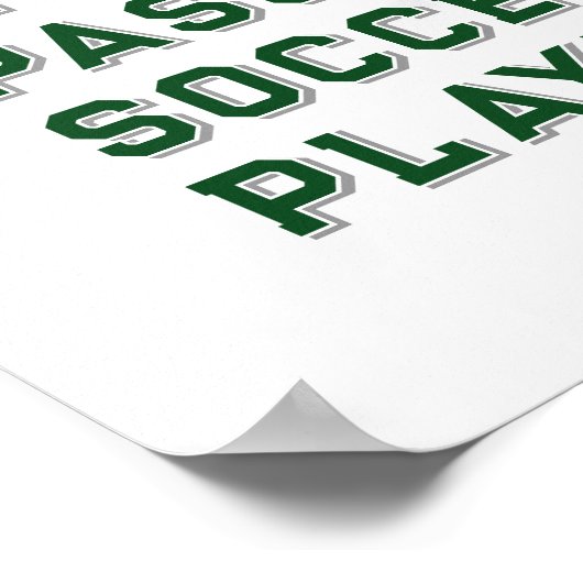 Aangepast Poster Voetbal (Hoek)