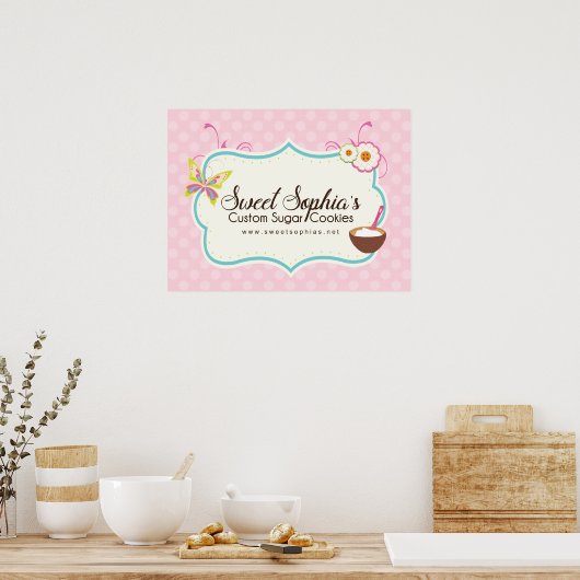 Aangepast Poster voor bakkerij (Keuken)