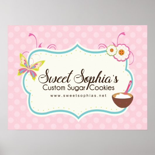 Aangepast Poster voor bakkerij (Voorkant)