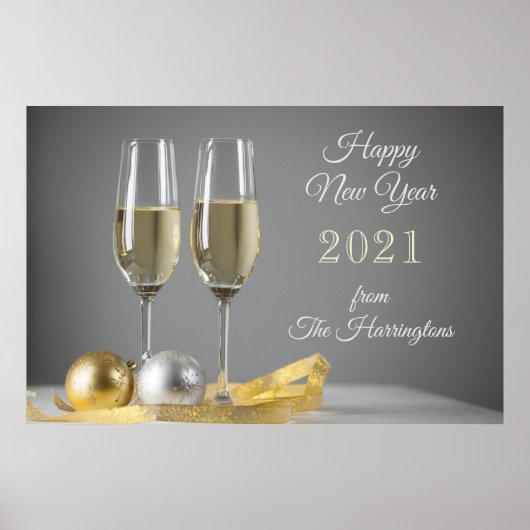 Aangepast poster voor Champaign Party voor tekst (Voorkant)